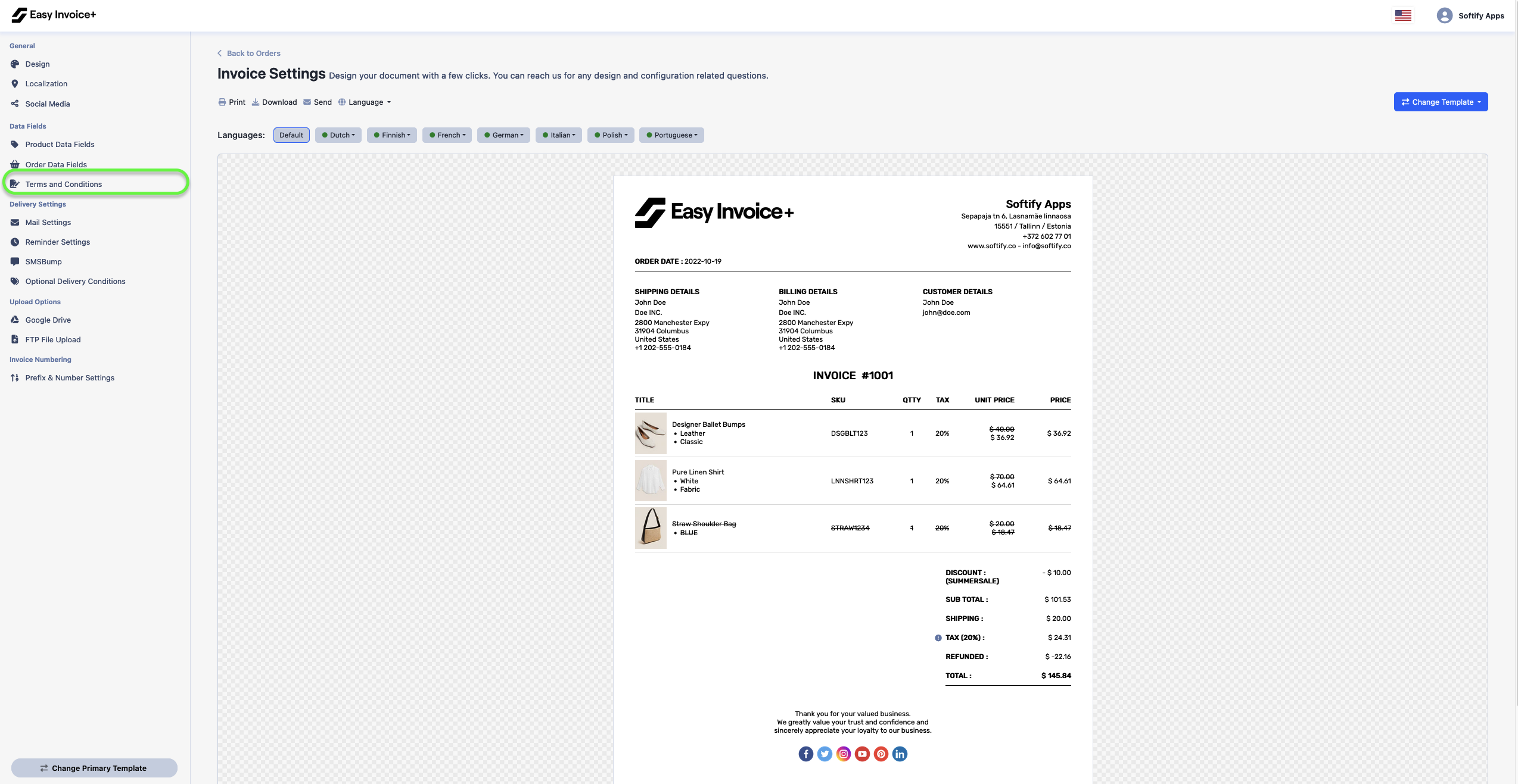 How To Display The Payment Method Choice Of My Customers On My Invoices